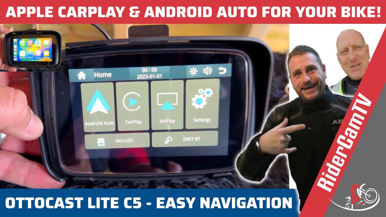 GPS Android Auto & Apple Carplay pour moto - CarPlayMoto