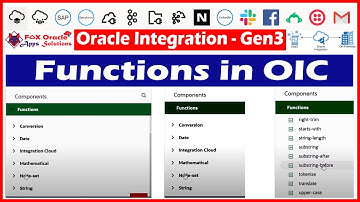 29. Functions in oracle integration | Predefine functions in OIC | OIC functions | OIC tutorials