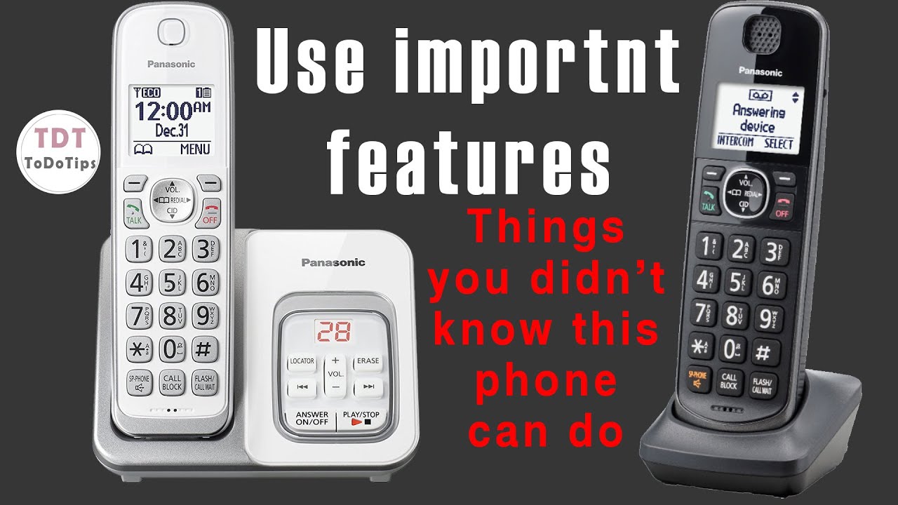 How to use Panasonic Cordless DECT 6.0 Digital Phone System