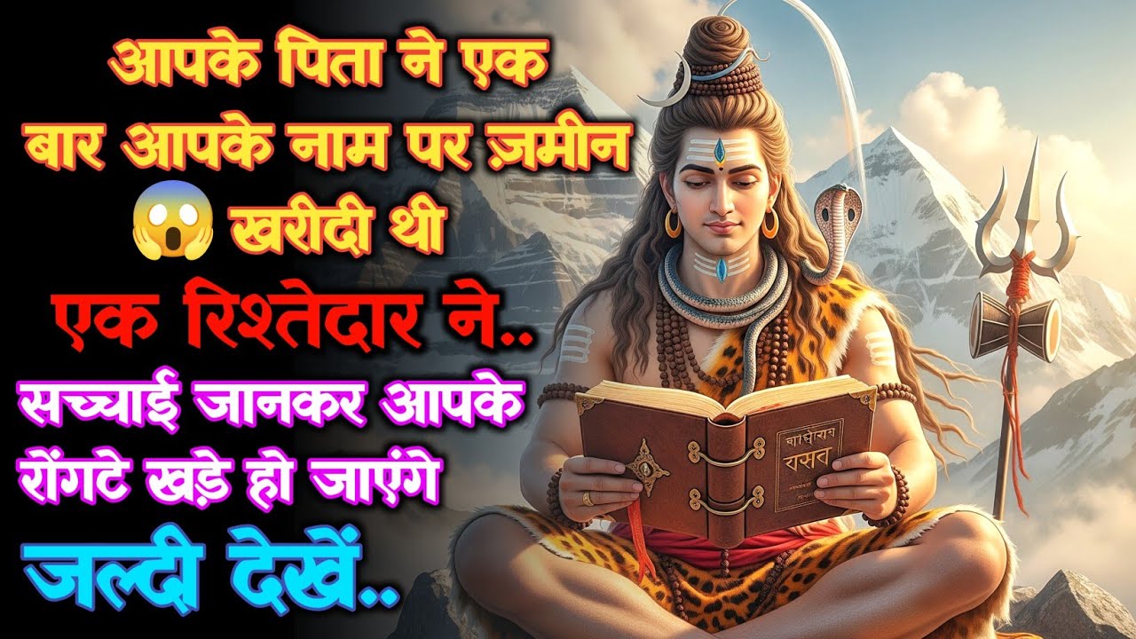 1111 🕉️ Mahadev Ka Sandesh 😱आपके पिता ने एक बार आपके नाम पर ज़मीन खरीदी थी एक रिश्तेदार ने.. 