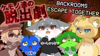 【Vtuber ぬめゲコらいふ】コラボ  ケモノ達の大脱出劇！！〔Backrooms: Escape Together〕