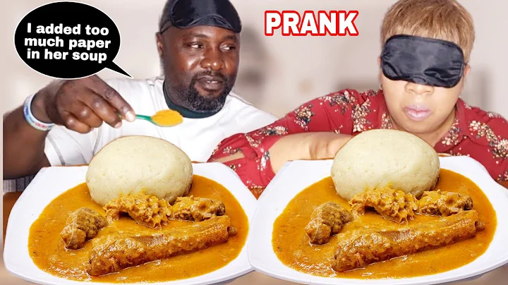 I added too much Pepper On My Wife's Soup"Prank" Peanut Soup and Fufu