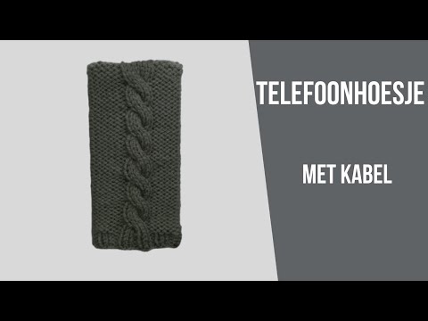 Video: Hoe Brei Je Een Telefoonhoesje Op De Naalden