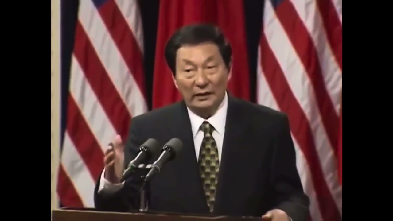 Premier Zhu Rongji expounds on the policy of unification with Taiwan