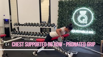 Chest Supported DB Row - Pronated Grip
