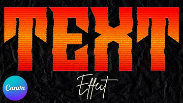 Text Effect in Canva | Retro Text Effect in Canva | Canva Tutorial
