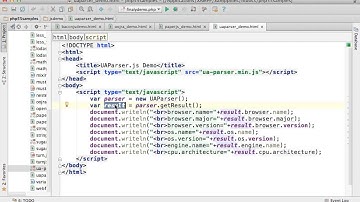UAParser.js Simple Demo