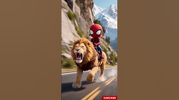 Kitten transforms into Spider - Man to save dad.😼✨#kitten #cat #story