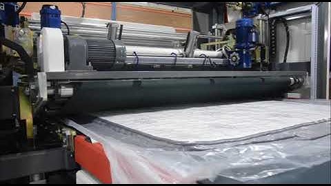 fully automatic mattress rolling machine