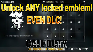 CODAW: EASY! Unlock ANY emblem even DLC glitch *ALL CONSOLES *AFTER PATCH!