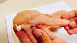 Cómo quitar el nervio a las tiras de pollo / cocina para principiantes