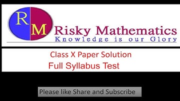 #Class​ X CBSE Full Syllabus Question Paper Solution 1 Feb 2021 part 2 By KGSharma