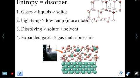 Mr Z AP Chemistry Chapter 19 lesson 1: Entropy - Qualitative