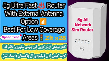 5g Router Zlt x28 External Antenna Option Best Router For Low Coverage Areas Unlock All Network Sim