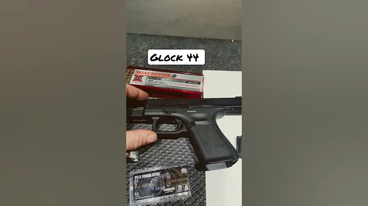 testing out some ammo on the #glock44 #22lr #glock #ammo #newyear #glock19