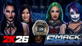 FULL MATCH - Rhea RIpley &amp; IYO SKY Vs Asuka &amp; Shotzi | Wwe 2k26 | 60FPS 4K