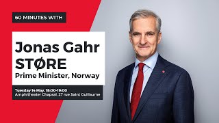 60 minutes with Jonas Gahr Støre, Prime Minister of Norway