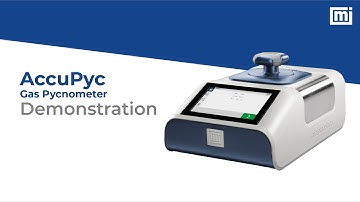 The New Micromeritics AccuPyc- Instrument Demo