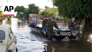Authorities in southern Brazil rush to rescue survivors of massive flooding
