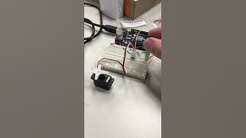 Servo motor controlled with force sensitive resistor