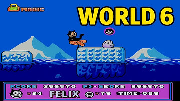 WORLD 6 | Felix the Cat | Walkthrough, Gameplay, No Commentary, NES