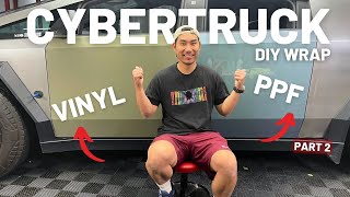 How To PPF A Cybertruck - Vinyl vs PPF Part 2 - TESBROS