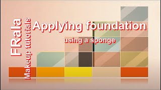 Applying foundation using a sponge