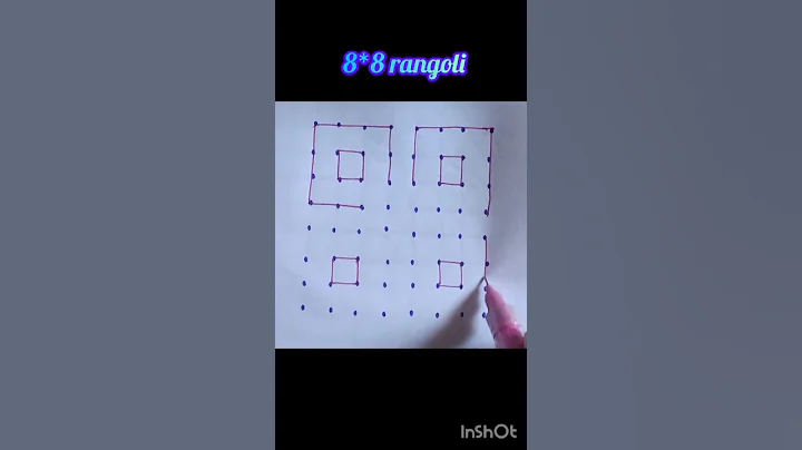 8*8 rangoli. #rangoli #muggulu #dots #kolam #dialyrangoli #easyrangoli #shortsviral #shortvideo