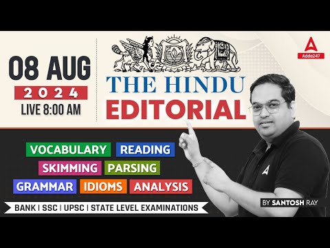 Hindu Editorial Analysis