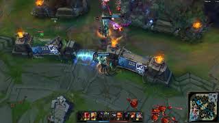 League of Legends play - Azir quadrakill