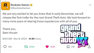 FINALLY!! OFFICIAL GTA 6 Trailer Announcement From Rockstar!!