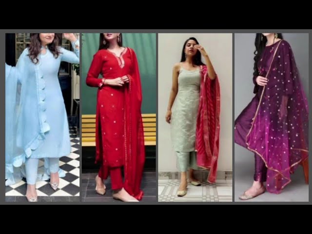Indian Traditional Long Flared Designer Party Wear Kurti Palazzo Kurta  Dress New | eBay