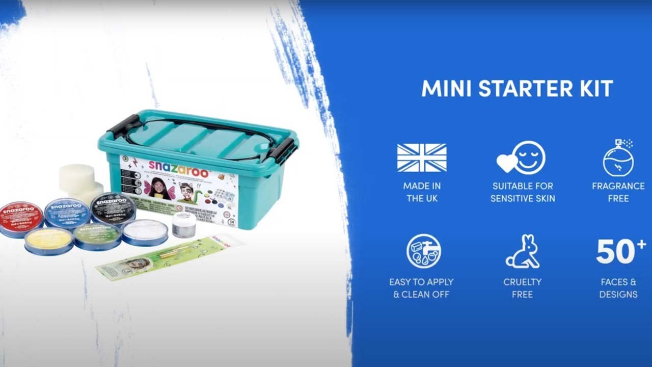 Set culori pictură pe față Starter Snazaroo | Culori intense, sigure pentru copii 🎨✨