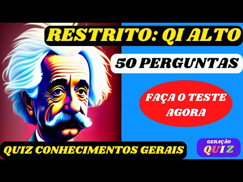 📚 QUIZ CONHECIMENTOS GERAIS #23 TESTE DE QI🧠 10 PERGUNTAS P