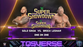 SOLO SIKOA VS BROCK LESNAR. WWE 2K25. TQS
