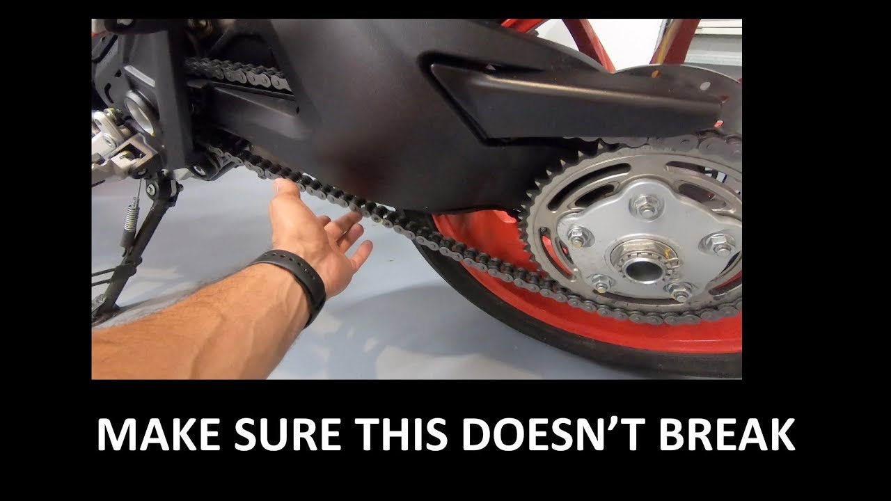 How to tighten Ducati V4 & Hypermotard chain YouTube
