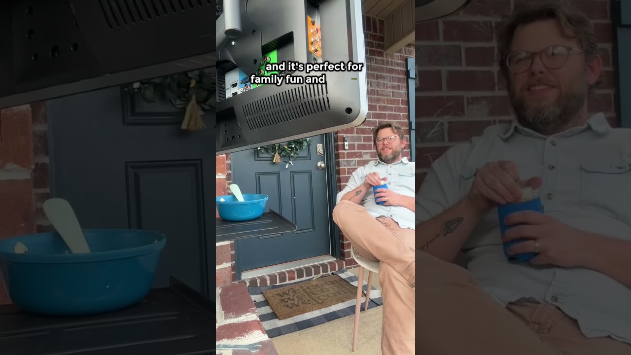 Strap-On TV Mount & Shelf for the Ultimate Outdoor Setup