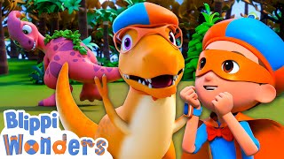 dino dress up trick treat blippi wonders moonbug kids learning