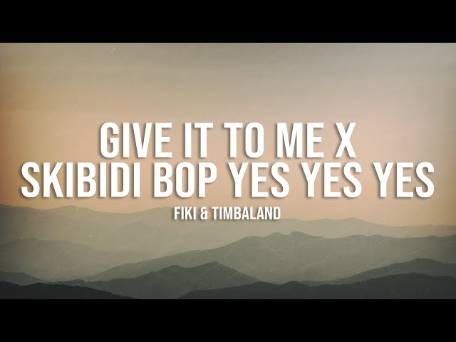 Skibidi Toilet [TikTok Remix | Speed Up] (Lyrics) | Give It To Me x Skibidi Bop Yes Yes Yes Song class=