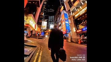Insta360 One R Dual Lens - night time test - (No speed Ramp) (Color Plus)