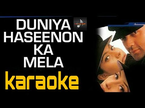 DUNIYA HASEENON KA MELAKARAOKE WITH LYRICSGUPTUDIT NARAYAN