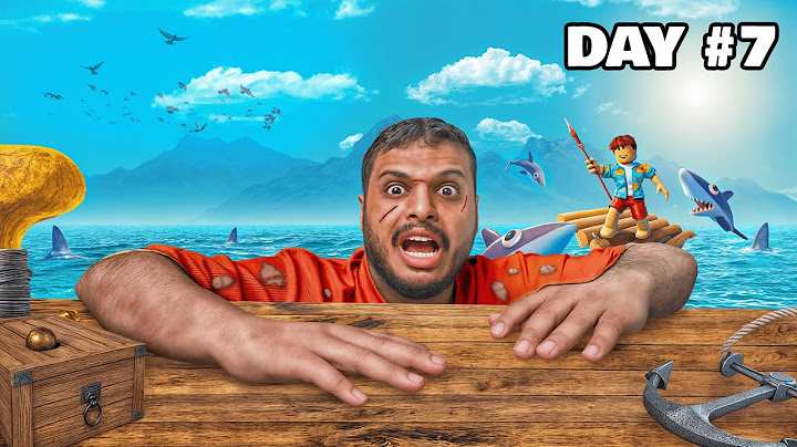 عشت 7 ايام في البحر في روبلوكس 💔😭 Roblox !!