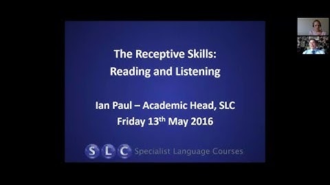 IELTS-the receptive skills-reading and listening