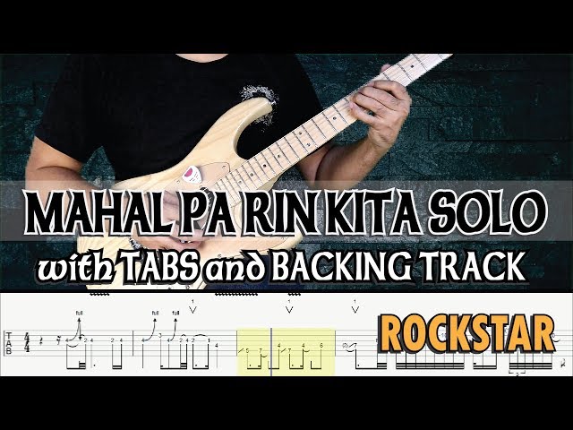 ROCKSTAR | MAHAL PA RIN KITA GUITAR SOLO with TABS and BACKING TRACK | ALVIN DE LEON (2019) class=