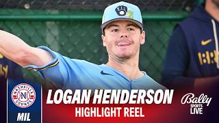 Brewers RHP Logan Henderson 2026 Minor League Baseball Highlights | Bally Sports Live