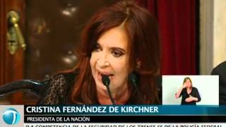 Cristina Fernández: "Me quisieron devolver los subtes por conferencia de prensa"