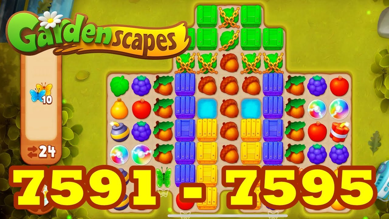 その他 garden scape Gardenscapes Level 7591 - 7595 HD 3 match Puzzle | android | IOS