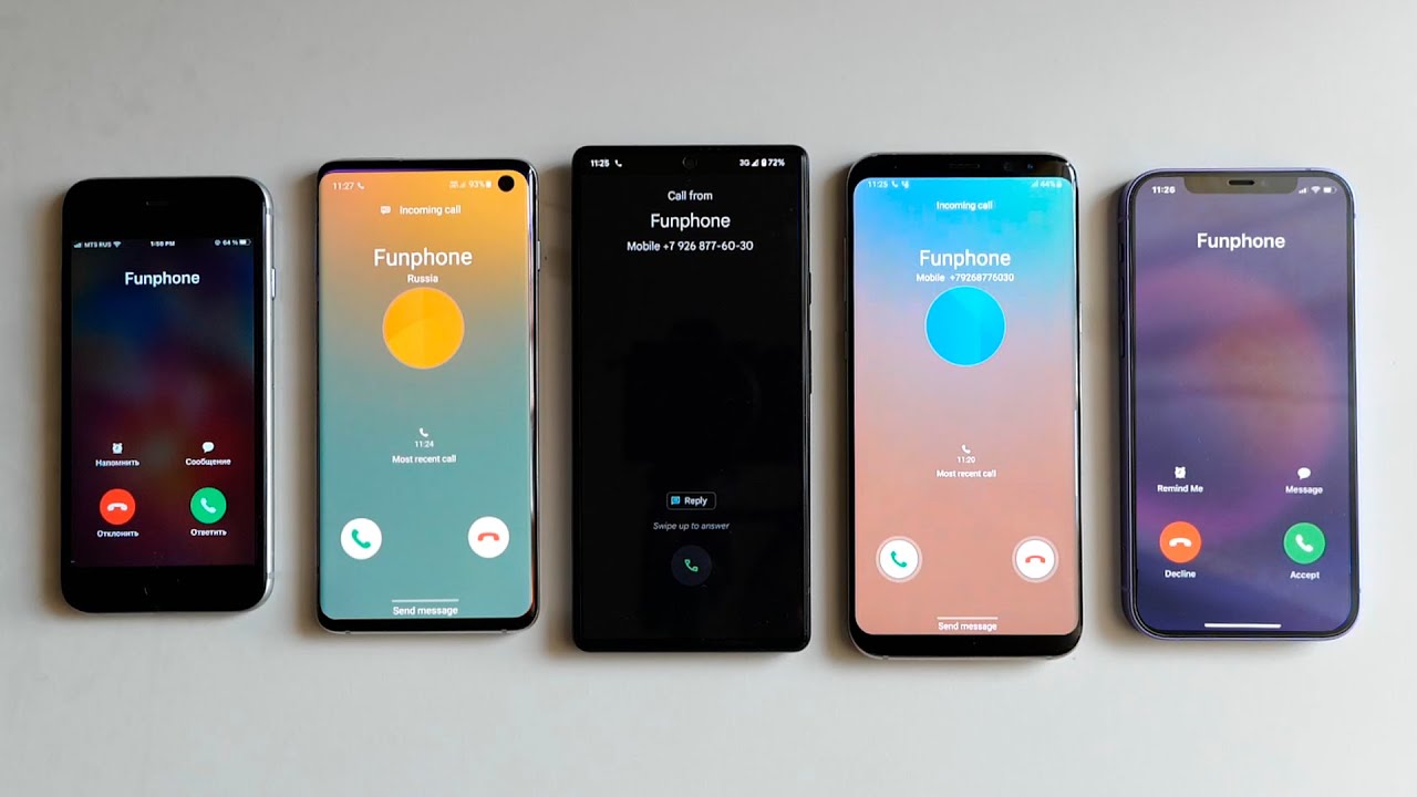 Google Pixel 6 & Samsung Galaxy & iPhone incoming call - YouTube