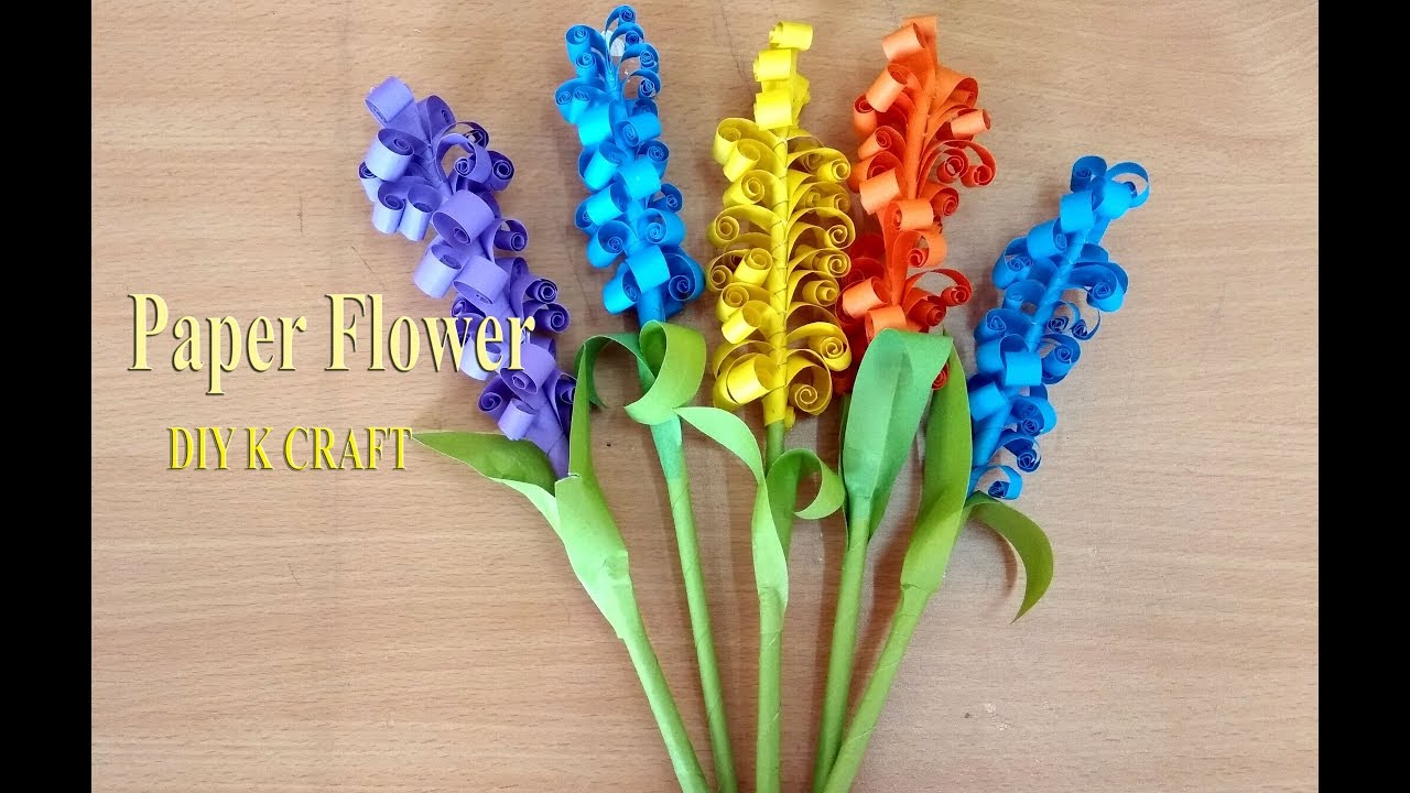 Easy Paper Flower | DIY K Craft - YouTube