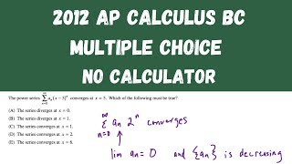 AP Calculus BC Practice Exam 2012  Multiple Choice questions 128